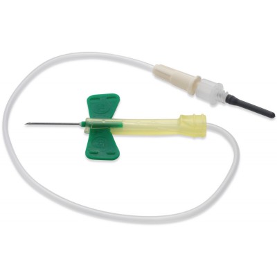 21G Vacutainer Safety-Lok Blood Collection Set - 18cm - Green - 1 x 50